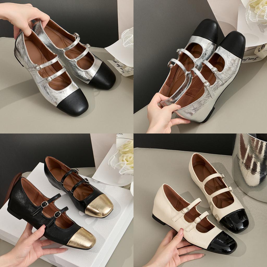 Inner height increase silver single shoes women's small fragrant Mary Jane shoes French temperament retro height increase short light mouth