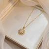 Elegant Zircon Pendant Tassel Necklace for Women - European & American Trend, Rotatable Clavicle Chain Jewelry