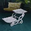 1Pc Nordic Dessert Rack Plastic Material Party Dessert Table Decoration Food Fruit Plate White Birthday Party Cake Stand