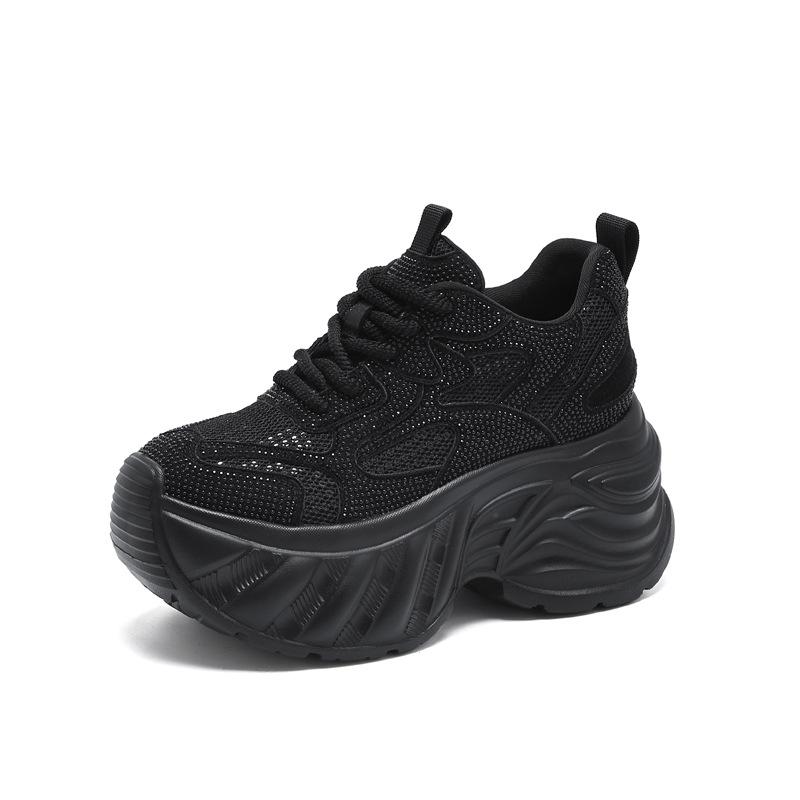 Inner Heightening Platform Dad Shoes Women's Autumn 2025 Fashion New Casual Sports Shoes High Value Explosion Super Fire