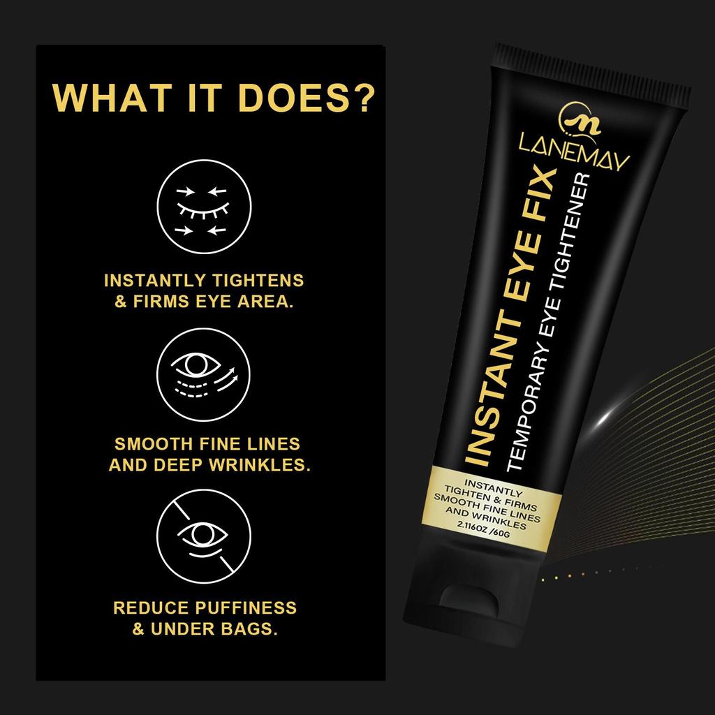Temporary Eye Tightener cream-Tightens and Firms, Reduce Puffiness & Under Bags-Suitable For All Skin Types, 60g
