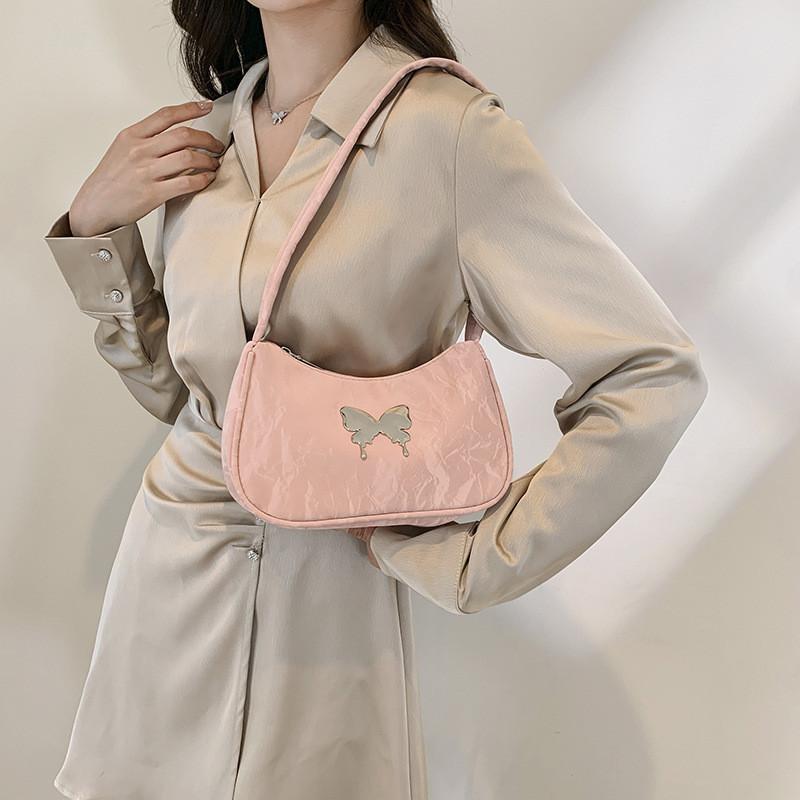 Chic Summer 2024 Fashion Butterfly Single Shoulder Bag For Women Trendy Street Pu Leather