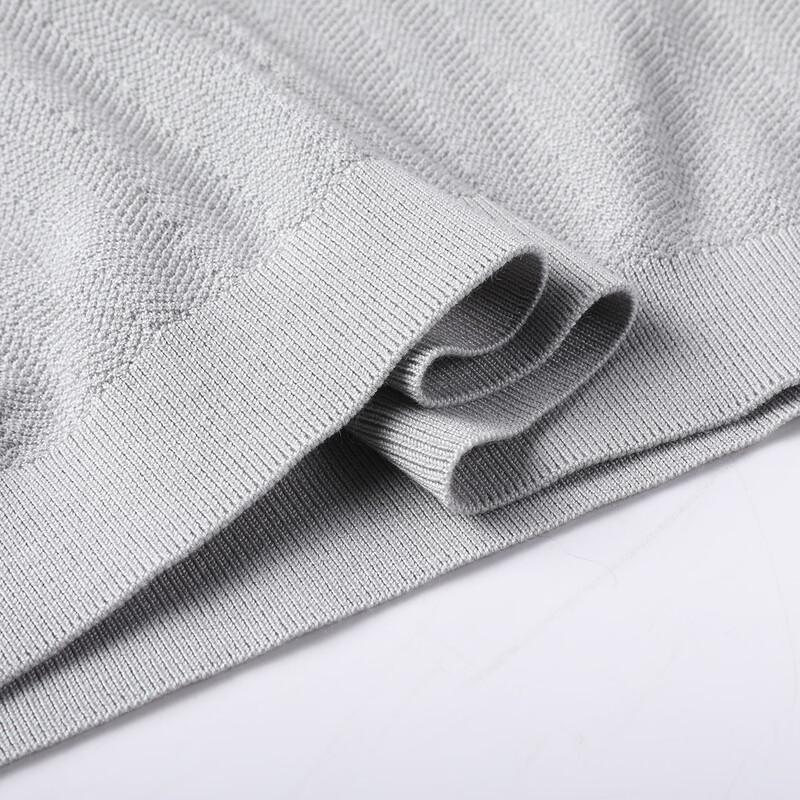JOW Men's Lyocell Blend Knit Seagull Collar T-shirt