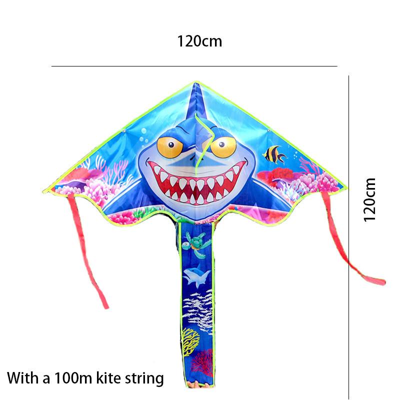 High Quality Polyester Triangular Kite With Long Tail Underwater Series Dolphin Mermaid Kite For Easy Flying