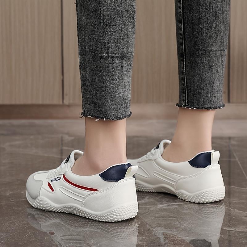 Women's White Sneakers New Spring Hot Thick-Soled Shoes Non-Slip Soft Sole Versatile Casual Sneakers