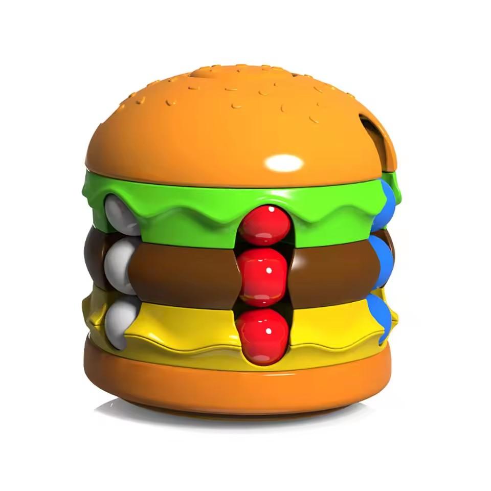 Hamburger Frietjes Magische Boon Stressverlichting Fidget Spiraal Rolbal Educatief Creatief Speelgoed voor Kinderen