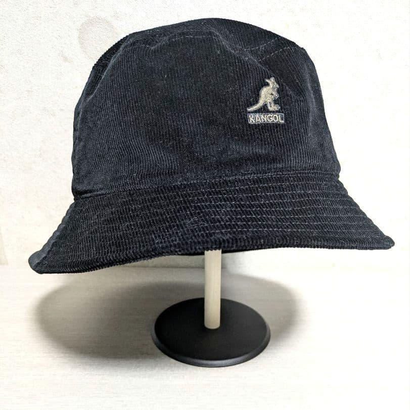 Used KANGOL Corduroy bucket hat black L size