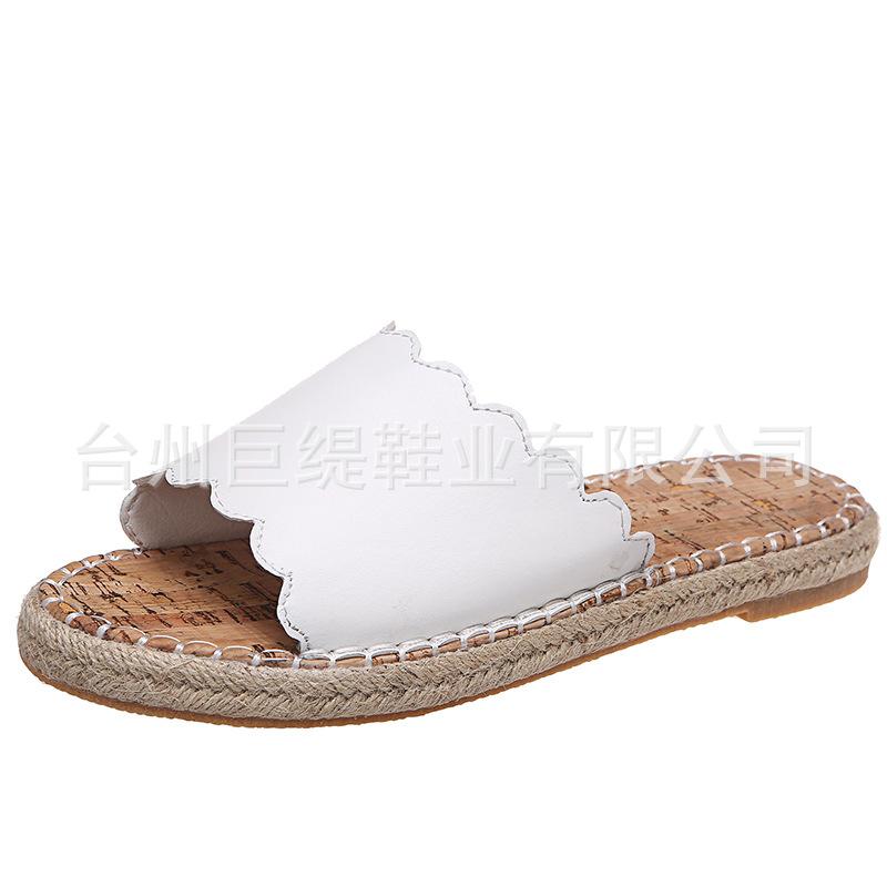 

Juti spot 2021 summer new women s shoes foreign trade large size wish independent station women s hemp rope flat sandals 35 білий