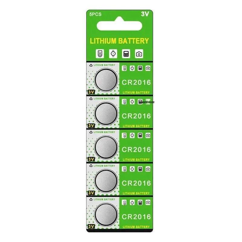 3V Button Battery Options: CR2032, CR2025, CR2016, CR1632, CR1620, CR1220.