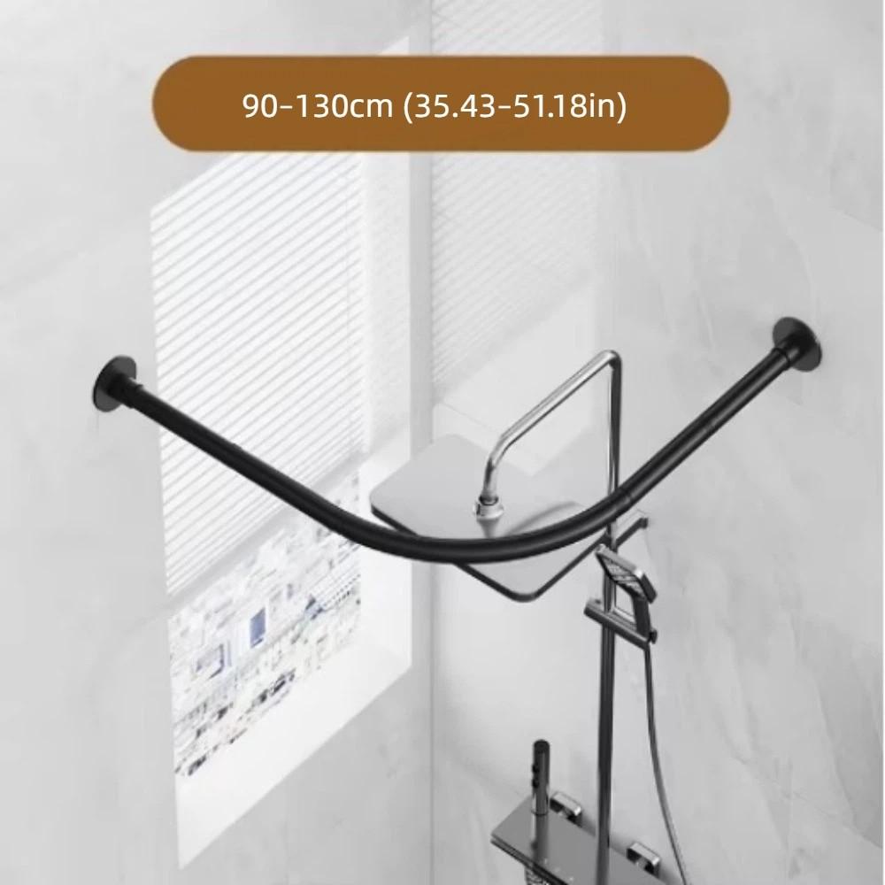 L Shaped Shower Curtain Rail Stainless