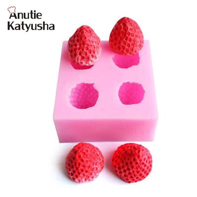 Erdbeere Silikonform Fondant Schokolade Gelee Herstellung Kuchen Werkzeug Dekoration Form Ofen Dampf verfügbar DIY Ton Harz Kunst