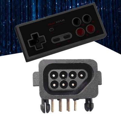 Game Console Repair 90 Degree 7 Pin Female Connector Socket Slot For NES Game Console Controller
