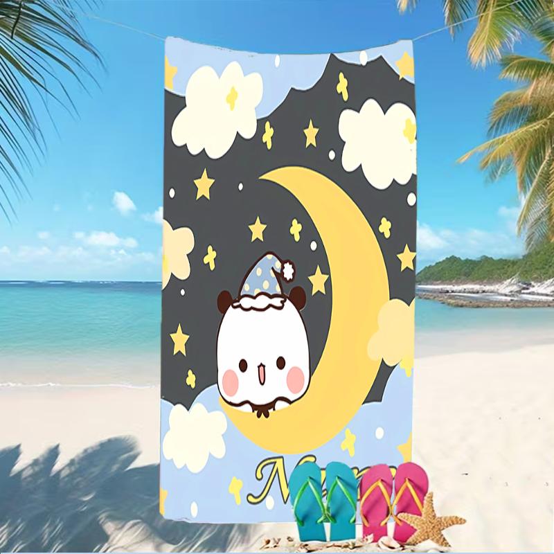 Customizable personalized beach towels Bubu and Dudu themed designs.Suitable for the beach, yoga, sports;ideal as beach accessories