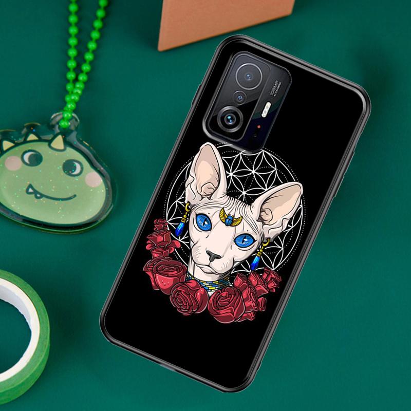 Sphinx Cat Printing Drawing Case For POCO F5 X5 X3 Pro X4 F4 GT F3 M5s C40 Cover For Xiaomi 13 12 Lite 11T 12T Pro 12X