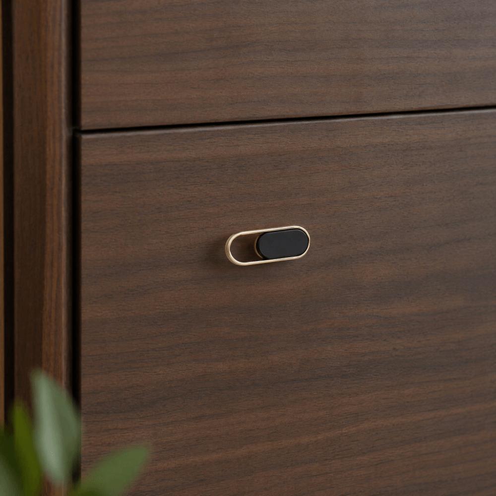 Nordic Style Drawer Cabinet Handle Matte Gold Furniture Hardware Simple Cabinet Door Knob