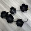 Outdoor Lotus Rain Chain Heavy Duty Metal Garden Hanging Rain Catcher Cups Outside Gutters Downspouts Replacement Decorative Rain Chain