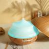 Light Wood Grain Aroma Diffuser - 500ml Automatic Spray, 7-Color Ultrasonic Humidifier