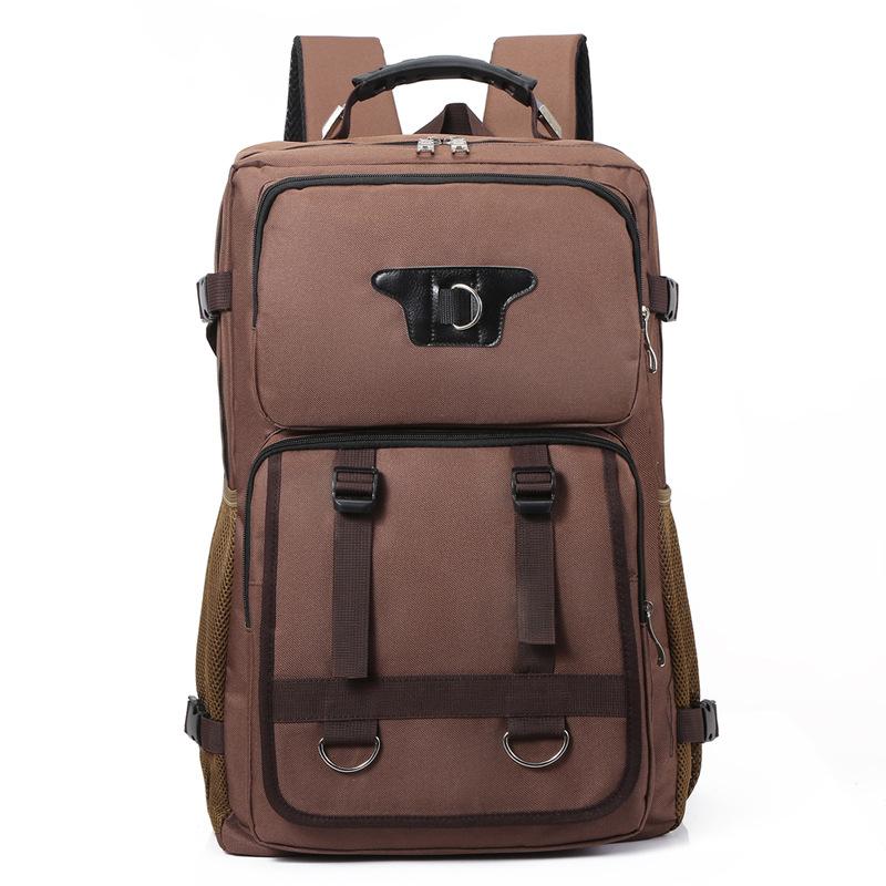

Модный новый мужской многофункциональный холщовый рюкзак, водонепроницаемый легкий дорожный рюкзак для отдыха на открытом воздухе, дышащий, износостойкий спортивный рюкзак кофейный