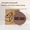 GUOXIAONIU Chocolate Makeup Sponge Super Soft Drop Shape Makeup Powder Puffs Wet Dry Makeup Sponge -Quickly Apply Cosmetic Tool