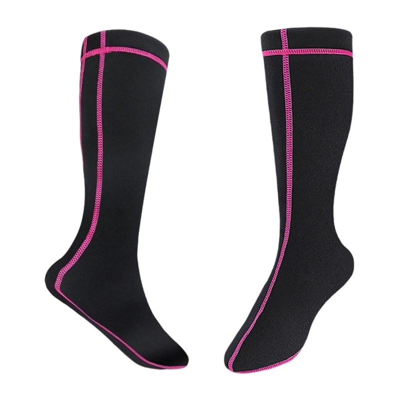 Unisex Antislip Scubas Socks Thick Neoprene Long Tube Length Diving Socks Surfing Booties for Diver and Swimming Coaches