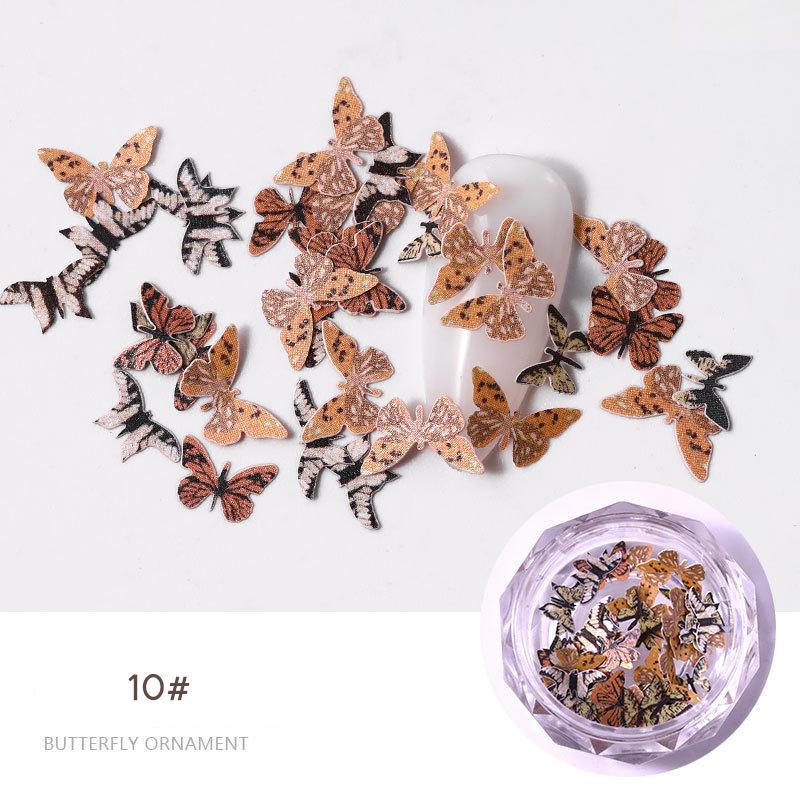 50 Stück 3D Nagel Ornamente Set – Goldene Schmetterlinge, Blumen & Herz-Anhänger Für Y2K Nail Art | Vielseitige Acryl Deko