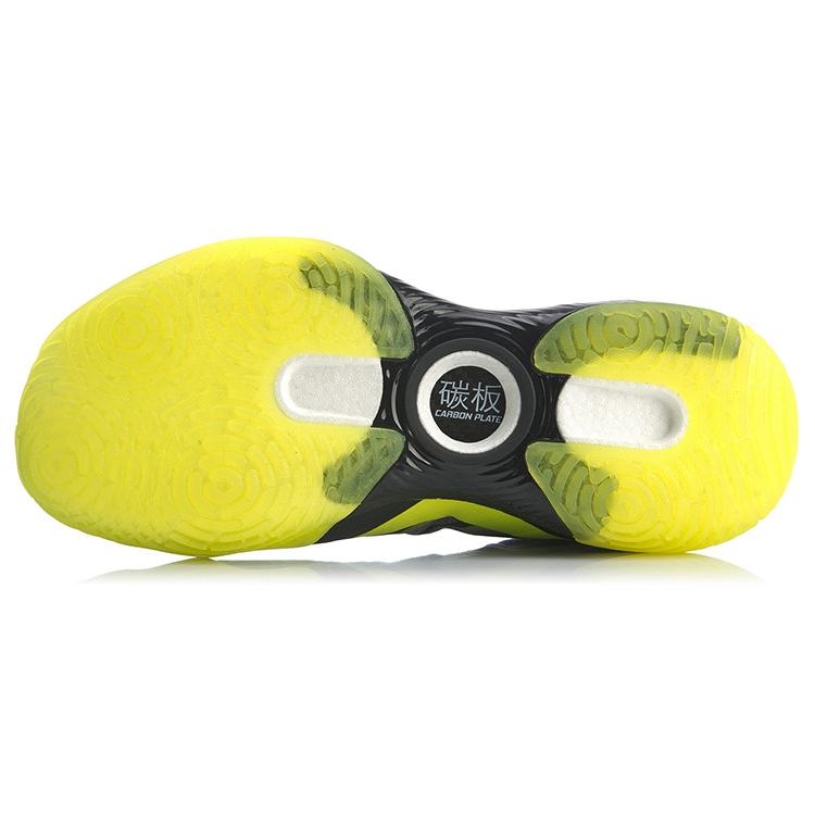 New LINING Badminton Shoes Men Low Top Neon Bright Green AYAQ017-2