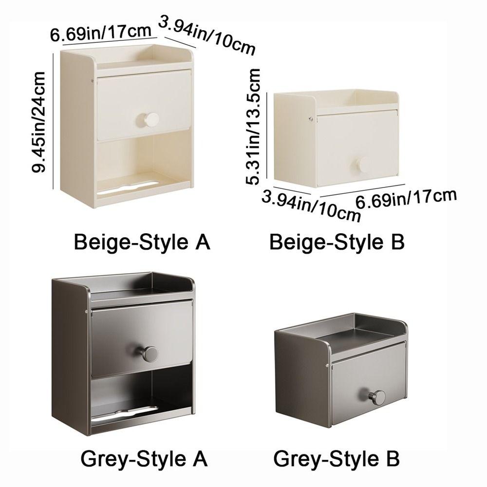 Wall Mounted Toilet Paper Holder Waterproof Draw Tissue Box Toilet Paper Container  for Home