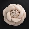 Boutonnier Handmade Fabric Gifts Jewelry Sewing Camellia Flower Corsage DIY Craft Supplies PU Leather