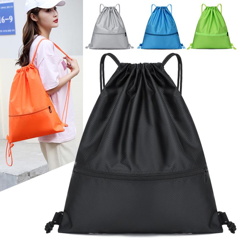 Portable Waterproof Foldable Sports Travel Drawstring Backpack for Men and Women