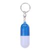 Capsule Shaped Travel Pill Box Key Chain Drug Container Keychain  Medicine Storage