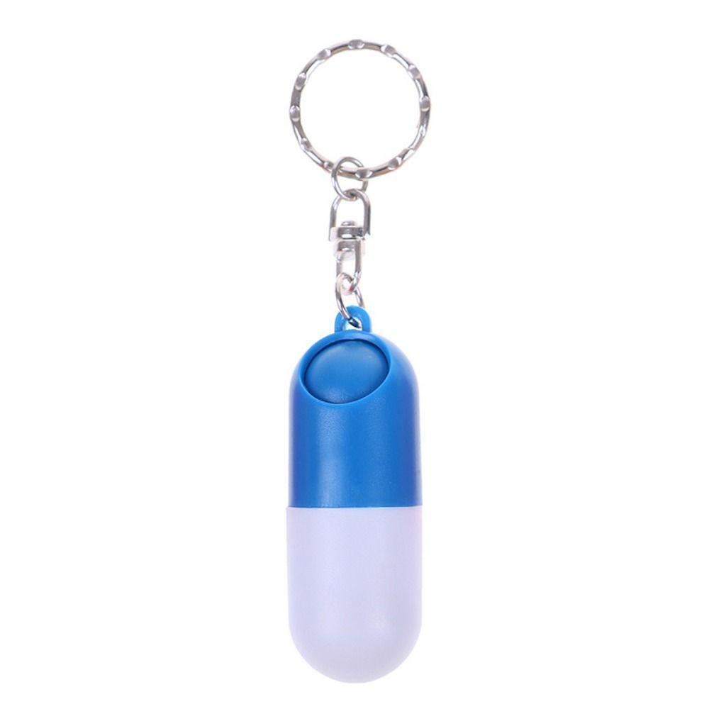Capsule Shaped Travel Pill Box Key Chain Drug Container Keychain  Medicine Storage