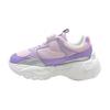 MLB Los Angeles Dodgers Thick Sole Velcro Non-Slip Shock Absorbing Low Top Dad Shoes Kids Sneaker Purple Pink 7ASHCR22N-07LDL