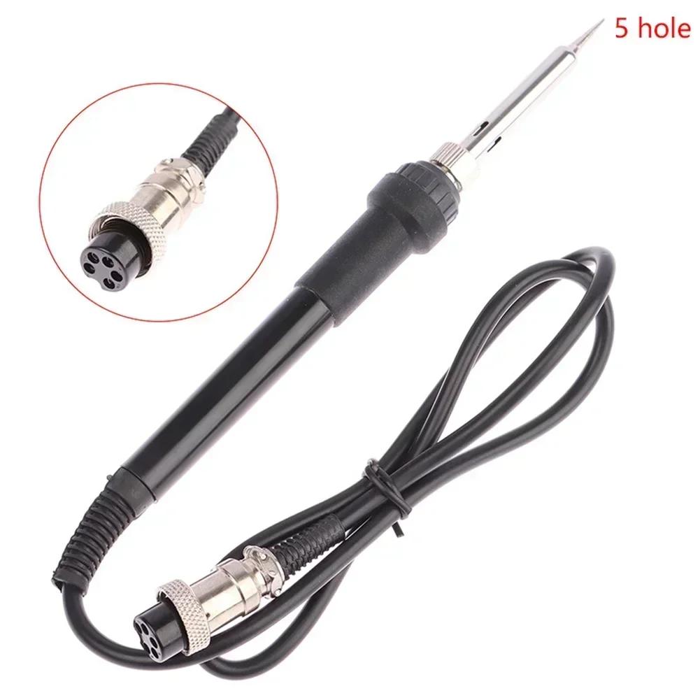 2PCS Soldering Iron Handle Electric 5 Hole 5 Pin Compatible with 852D 853D 878AD 898D 936B 937D Welding Stations