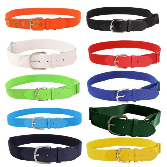 Baseballbelte for menn, ungdom Elastisk materiale Baseballlinning Gutter Jenter Belte med justerbar lengde Sportstilbehør