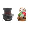Creative Succulent Planter Flowerpot Black Cat Cute Resin Plant Pot Best Gifts for Family Friends Sloth Plant Holder Xmas Gifts