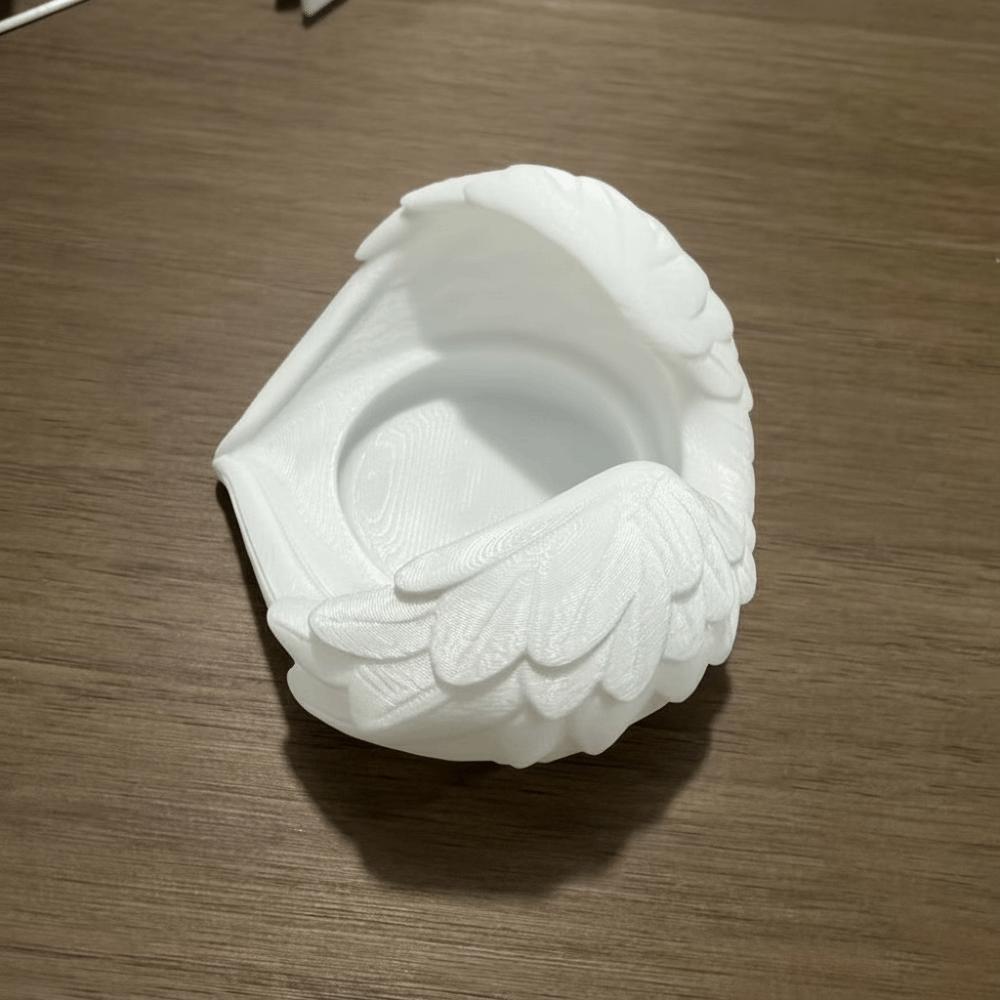 Plastic 3D Printed Wings Candle Holder Stable Decorative Candlestick Candlestand Artistic Jewelry Display Plate Fireplace Decor