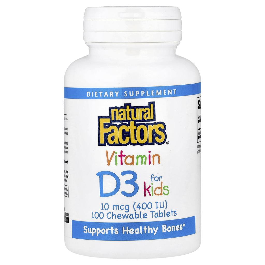 Baby Vitamin D3, Strawberry Flavor, 400 Iu, 100 Chewable Tablets