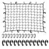 Temiry Cargo Verhindert Ladung von Dehnbares Dachträgernetz mit 12 ABS-Haken und 12 Hochelastisch für und Universelles Passformnetz, 90x120cm, Verrutschen, D-Form
