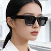 Simple Square Fashion Plastic Sunglasses for Men and Women Trendy UV Resistant Glasses Outdoor Sunscreen Sunshade Eyewear