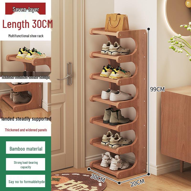 Narrow Corner Shoe Rack: Space-Saving Multi-Layer Shelf for Entryway