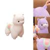 Peluche Grande y Lindo de Alpaca para Niñas, Suave y Abrazable, Muñeco de Cordero Relleno con Relleno de Algodón PP para Dormir o Abrazar, Rosa, Blanco y Morado