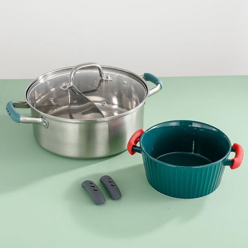 2Pcs Silicone Heat Insulation Oven Mitt Glove Casserole Ear Pan Holder Oven Grip