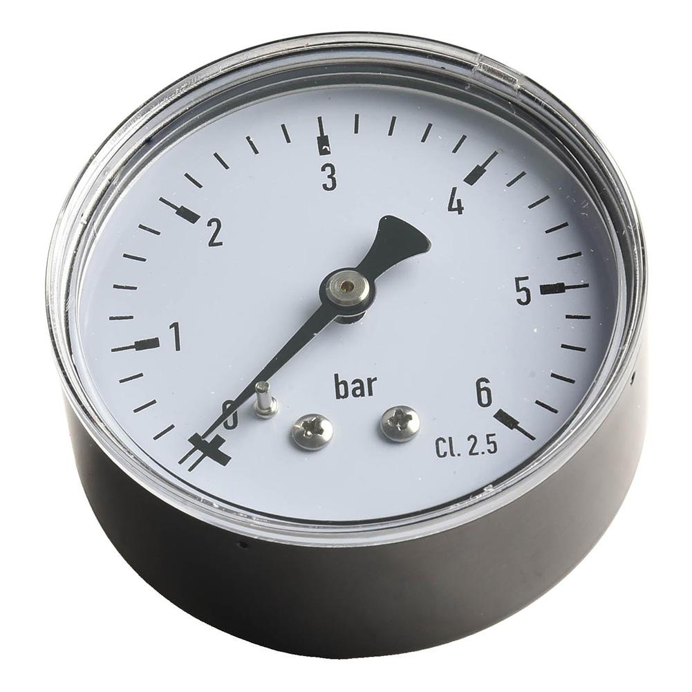 Easy Installation Pressure Gauge Pressure Meter 0-6 Bar Gauge Air Pressure Gauge Easy Installation Leak-Proof Connection