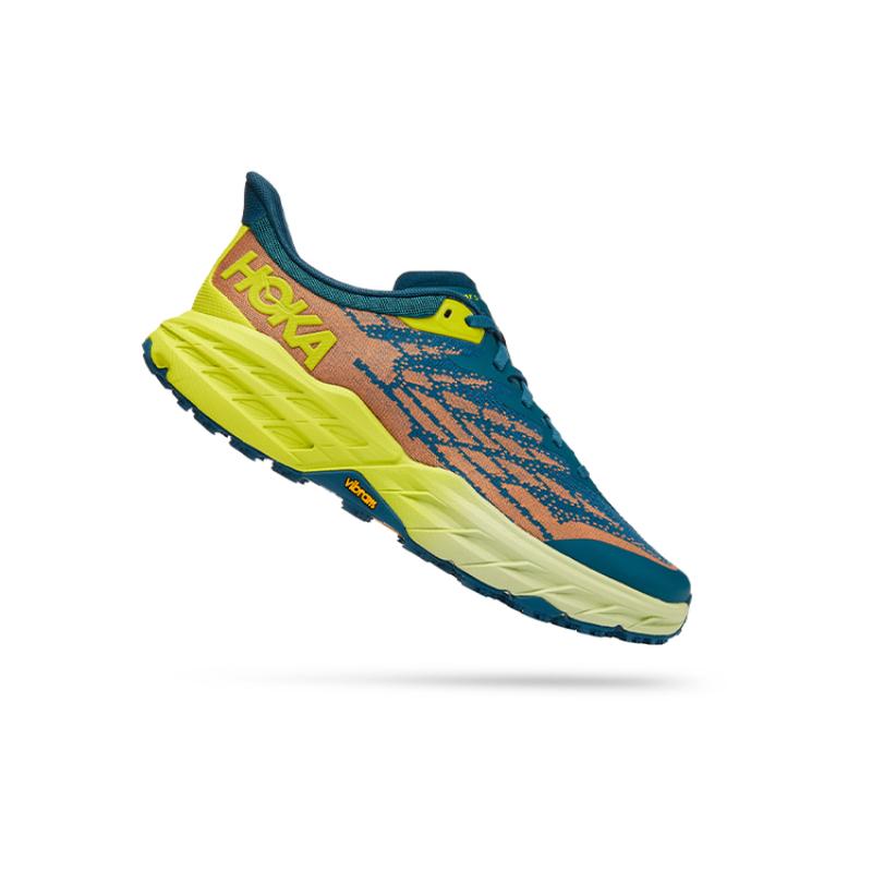 HOKA One One Speedgoat 5 Blue Coral Evening Primrose Sneakers 1123157-BCEP