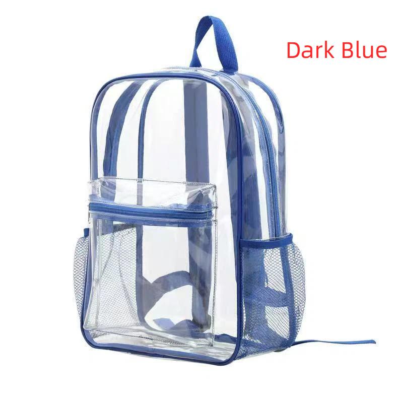 Klarer Wasserdichter Rucksack 1 Stück PVC Transparente Tasche Stadionzugelassen für Baseballspiele Arbeit Konzerte