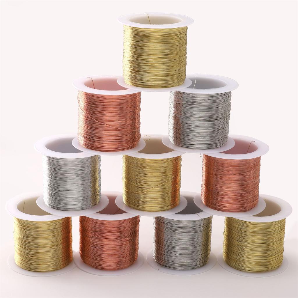 Excellent Bronze Thread For Handmade Jewelry And Decorative Sewing Projects Bulk 328Yard Roll