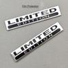 2PCS Metal Aluminium LIMITED EDITION Logo Emblem 3D Chorme Silver Black Red Car Sticker Fender Trunk Badge Decal Car Accessories