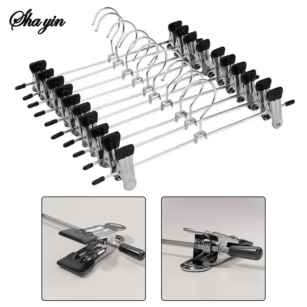 5/10PCS Silicone Skirt Clips For Non-Slip And Anti-Slip Use, Metal Clothes Drying Clips, Pants Hangers, Clothes Racks