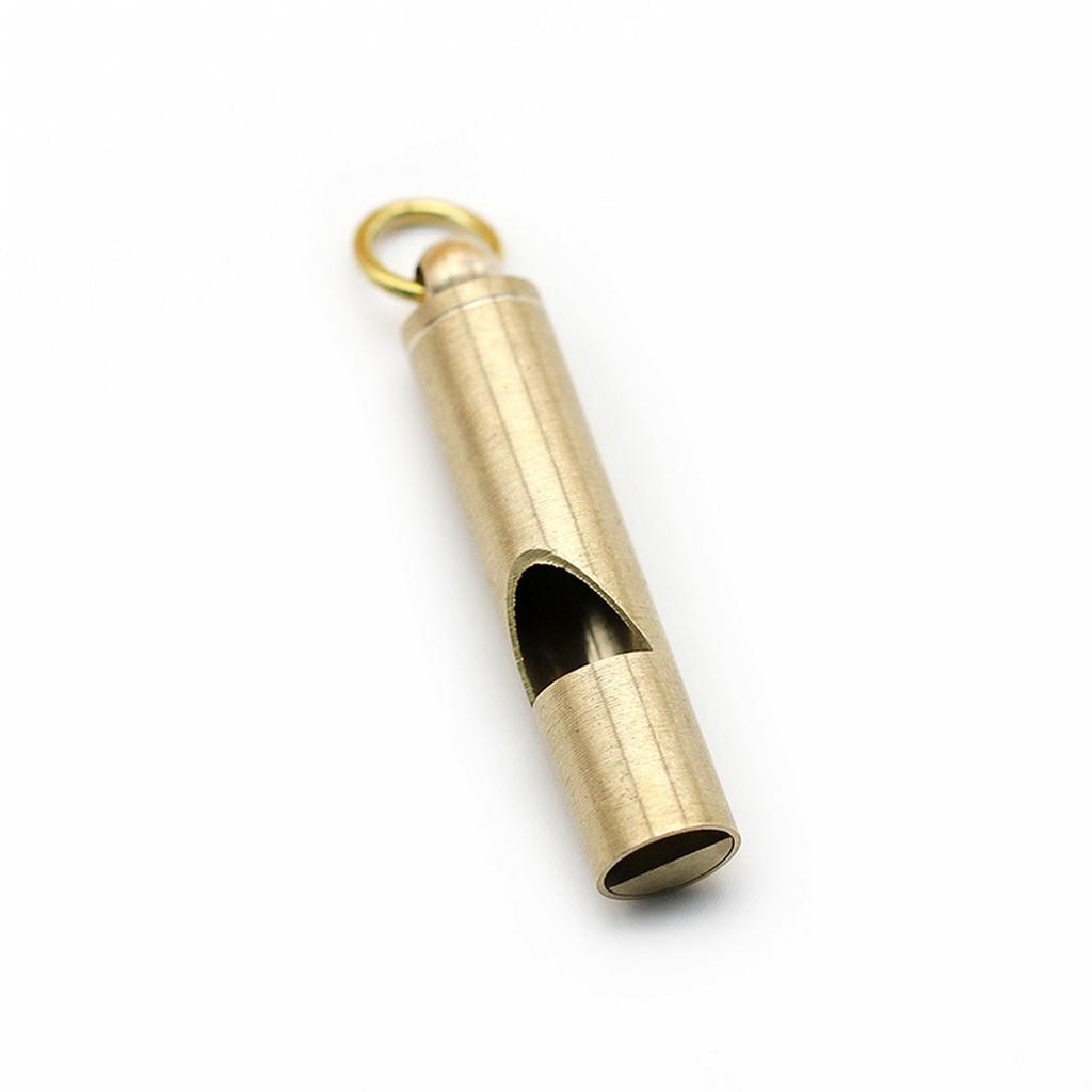 Brass Outdoor Emergency with Keychain, for Hiking and Referees