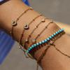 Delikat armband 18k guld nischdesign dubbellagerkedja QT-spänne armband